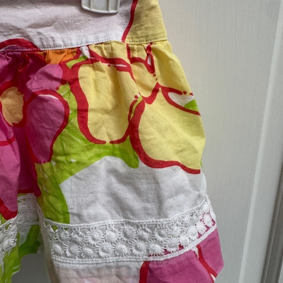 Lilly Pulitzer 3T Girls Multicolor Floral Ruffled Flowy Summer Skirt - Picture 2 of 5